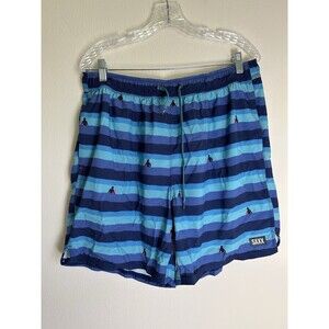 Saxx Swim Shorts Mens Size XL Oh Buoy 2N1 Swim Trunks Drawstring Pool Surf 7”
